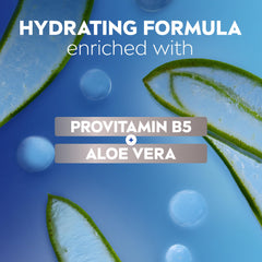NIVEA MEN ingredients label detail demonstrating Aloe Vera enrichment