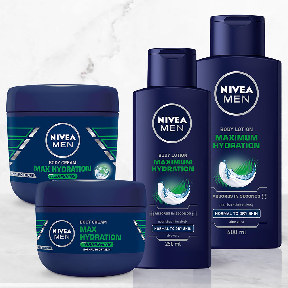 NIVEA Men on bathroom shelf styled for daily routine and convenience benefit
