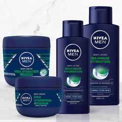 NIVEA Men on bathroom shelf styled for daily routine and convenience benefit