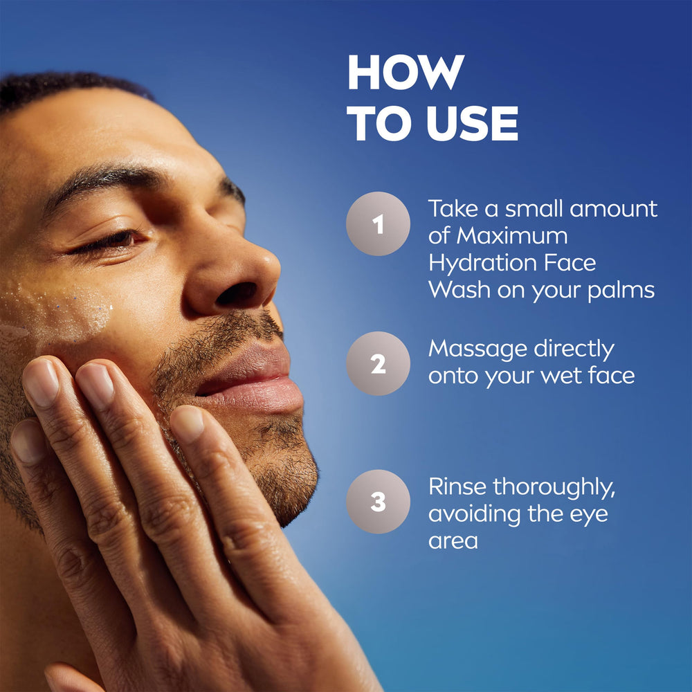 NIVEA MEN beside shaving kit to show post-shave soothing benefit