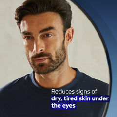 NIVEA MEN tube by a nightstand illustrating daily morning and night use