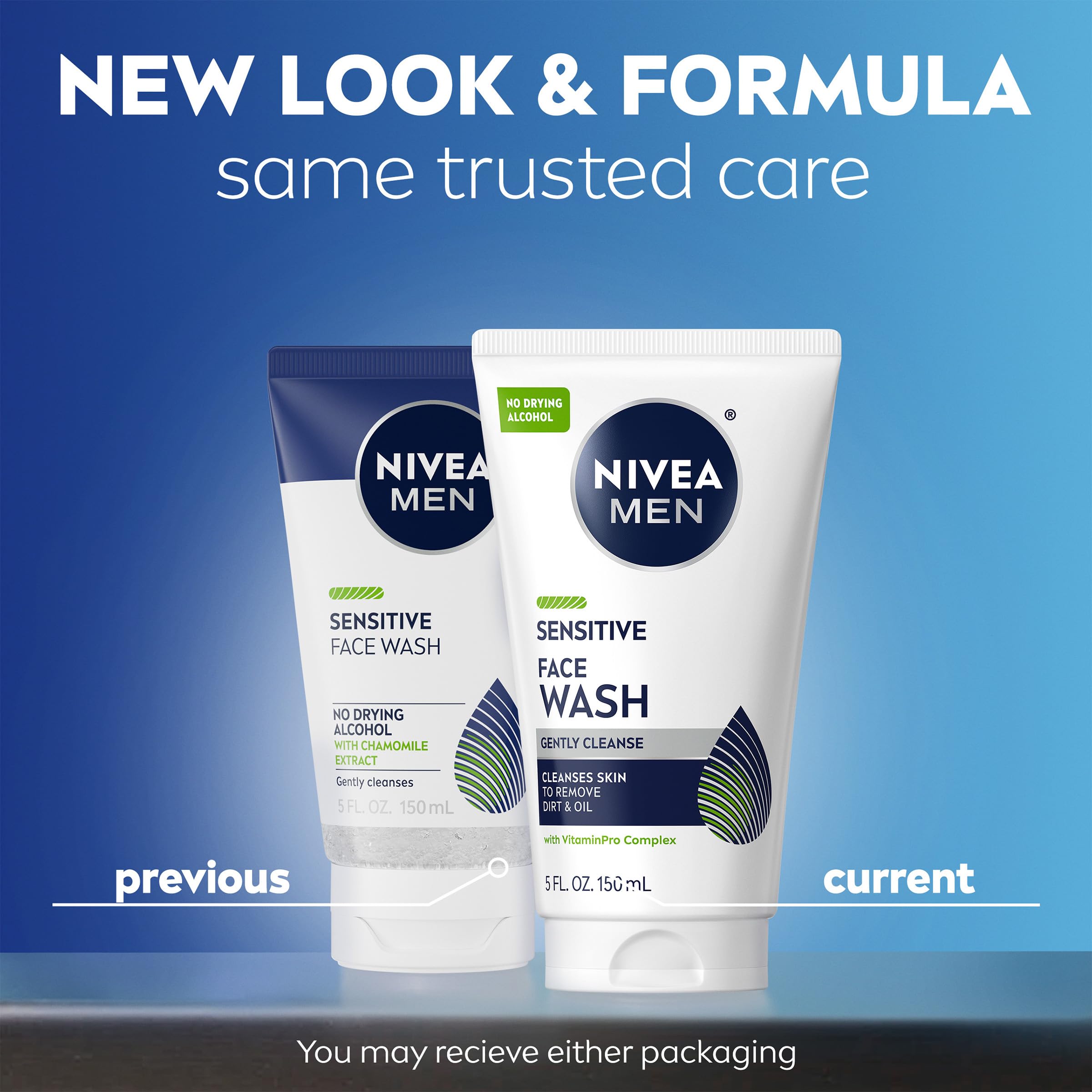 NIVEA MEN back label close-up highlighting ingredients and usage guidance