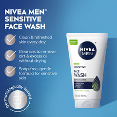NIVEA MEN foam texture close-up demonstrating mild lather and easy rinse