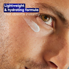 NIVEA MEN tube with sensitive-skin note showing dermatologist-tested care