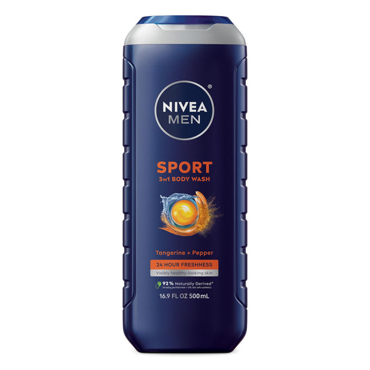 NIVEA MEN front packaging showing bottle and branding for quick recognition