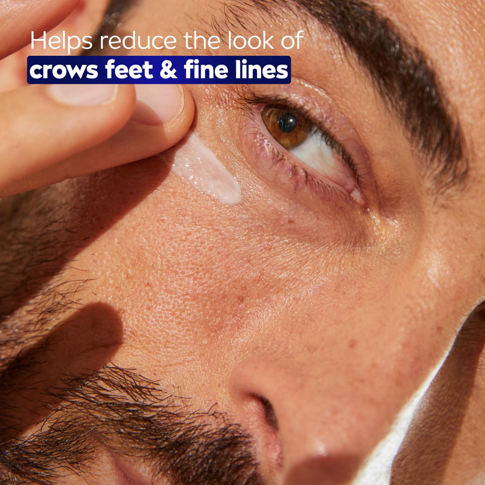 NIVEA MEN cream texture close-up showing smooth hydrating consistency