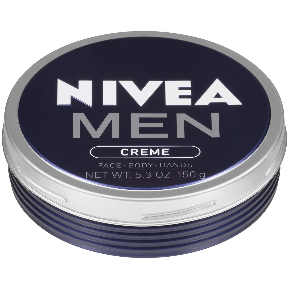 NIVEA MEN front tin showing brand and compact design for easy use