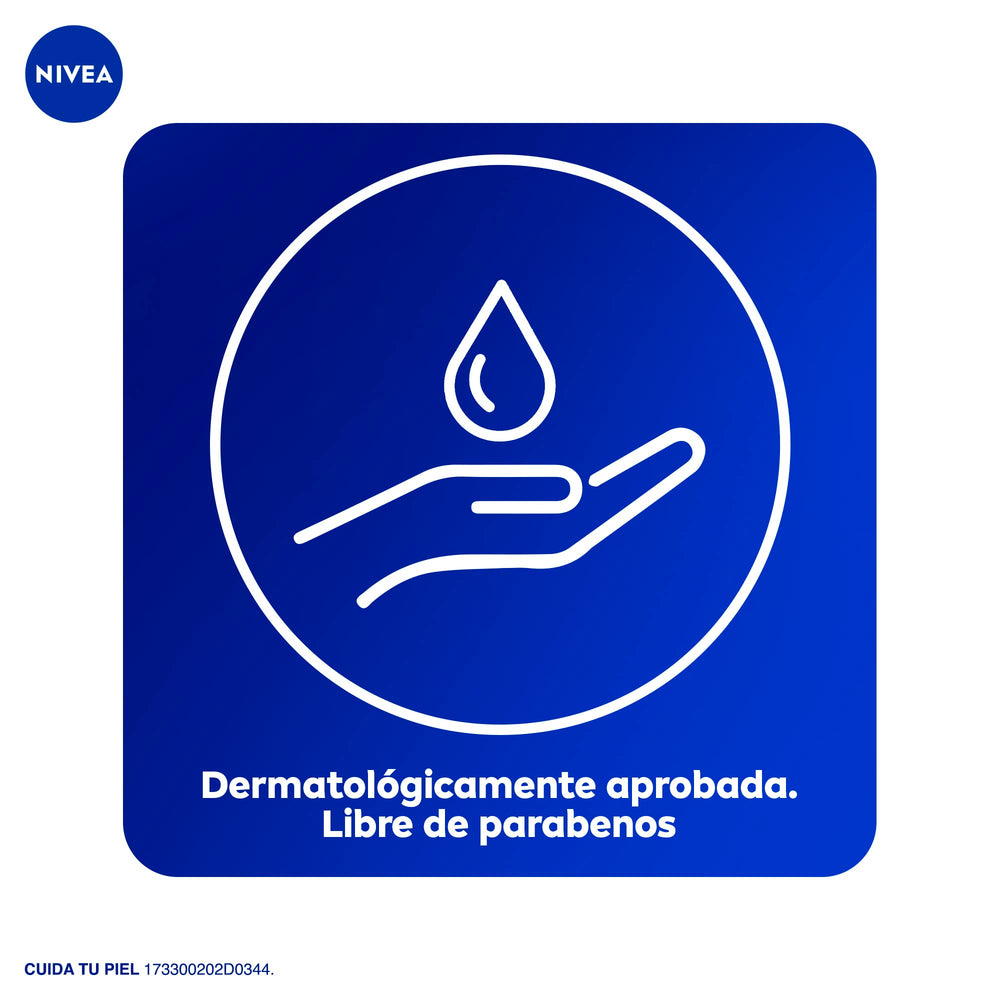 NIVEA being applied to arm showing visible moisturized skin benefit