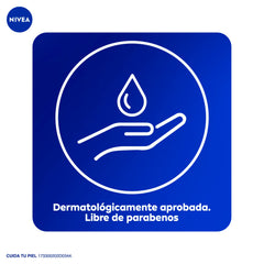 NIVEA being applied to arm showing visible moisturized skin benefit