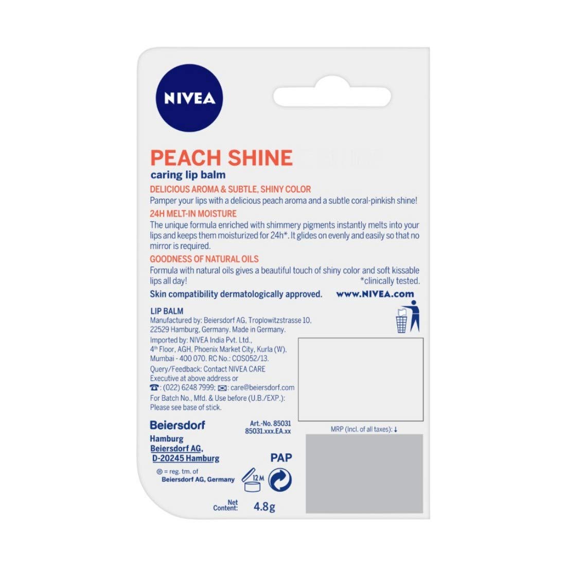 NIVEA balm inside purse for on-the-go moisturizing benefit