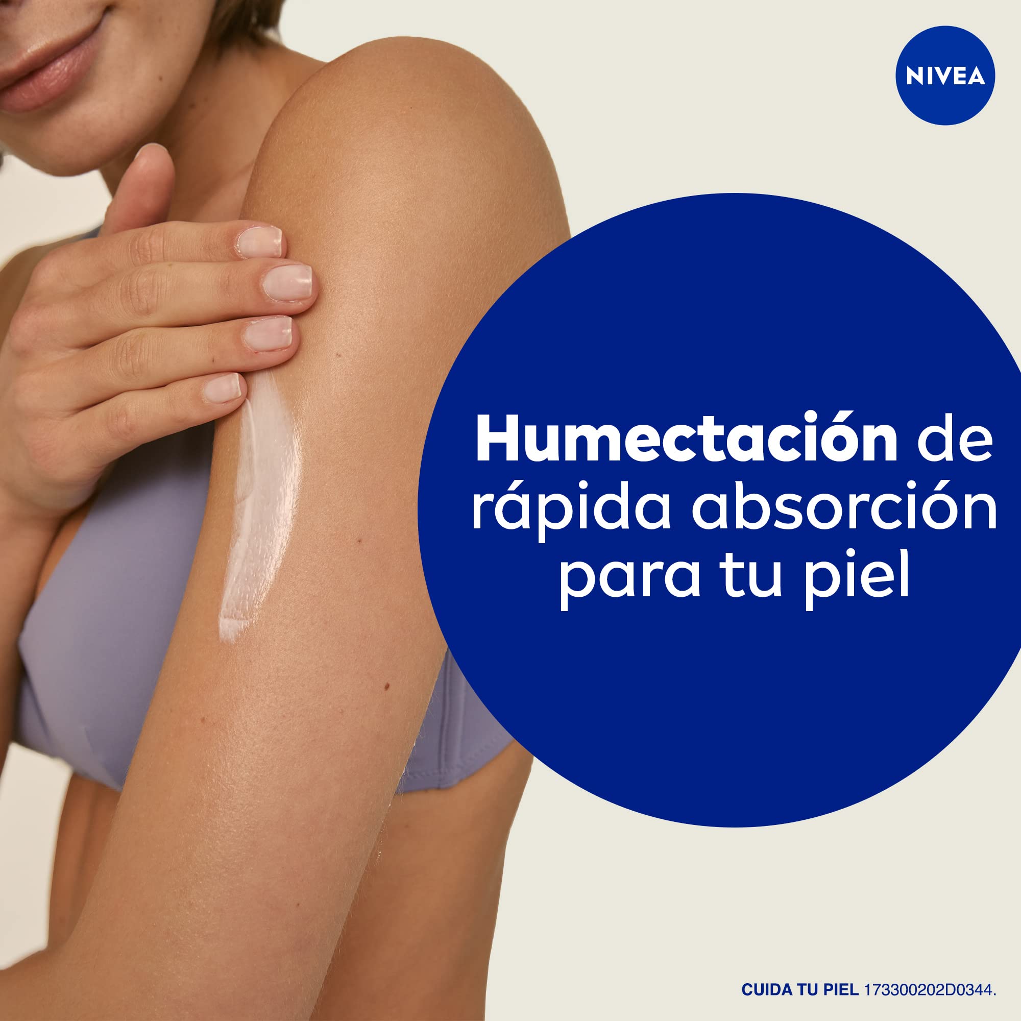 NIVEA pump dispensing cream with quick application and no grease