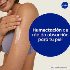 NIVEA pump dispensing cream with quick application and no grease