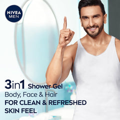 NIVEA gel texture close-up with fine scrub particles for smoother skin