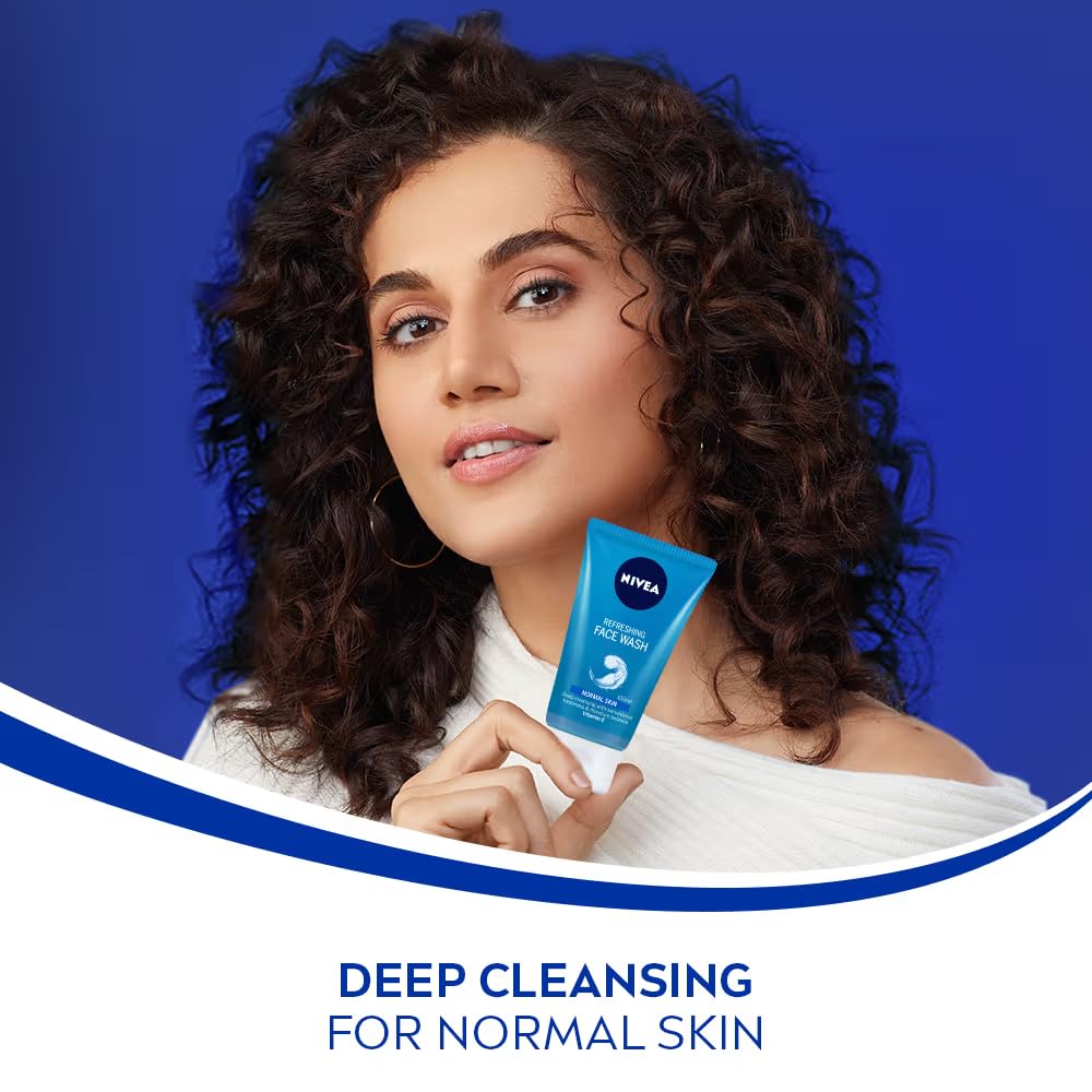 NIVEA tube on bathroom counter illustrating everyday routine and refreshed skin