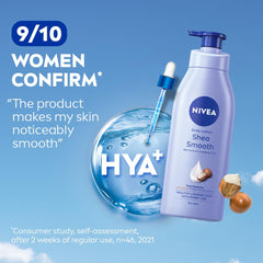 NIVEA applying lotion on arm showing quick absorption and instant softness benefit