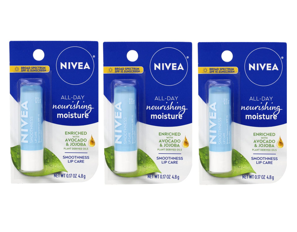 NIVEA smoothness front stick showing label and cap for quick identification and convenience