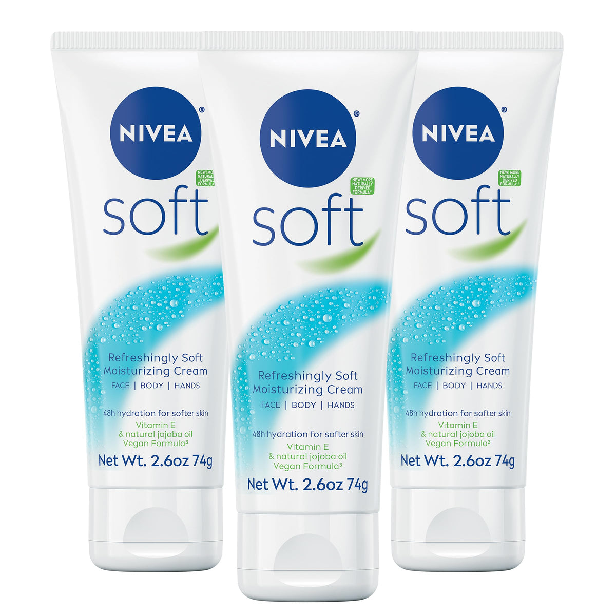 NIVEA soft front tube showing product packaging and quick identification