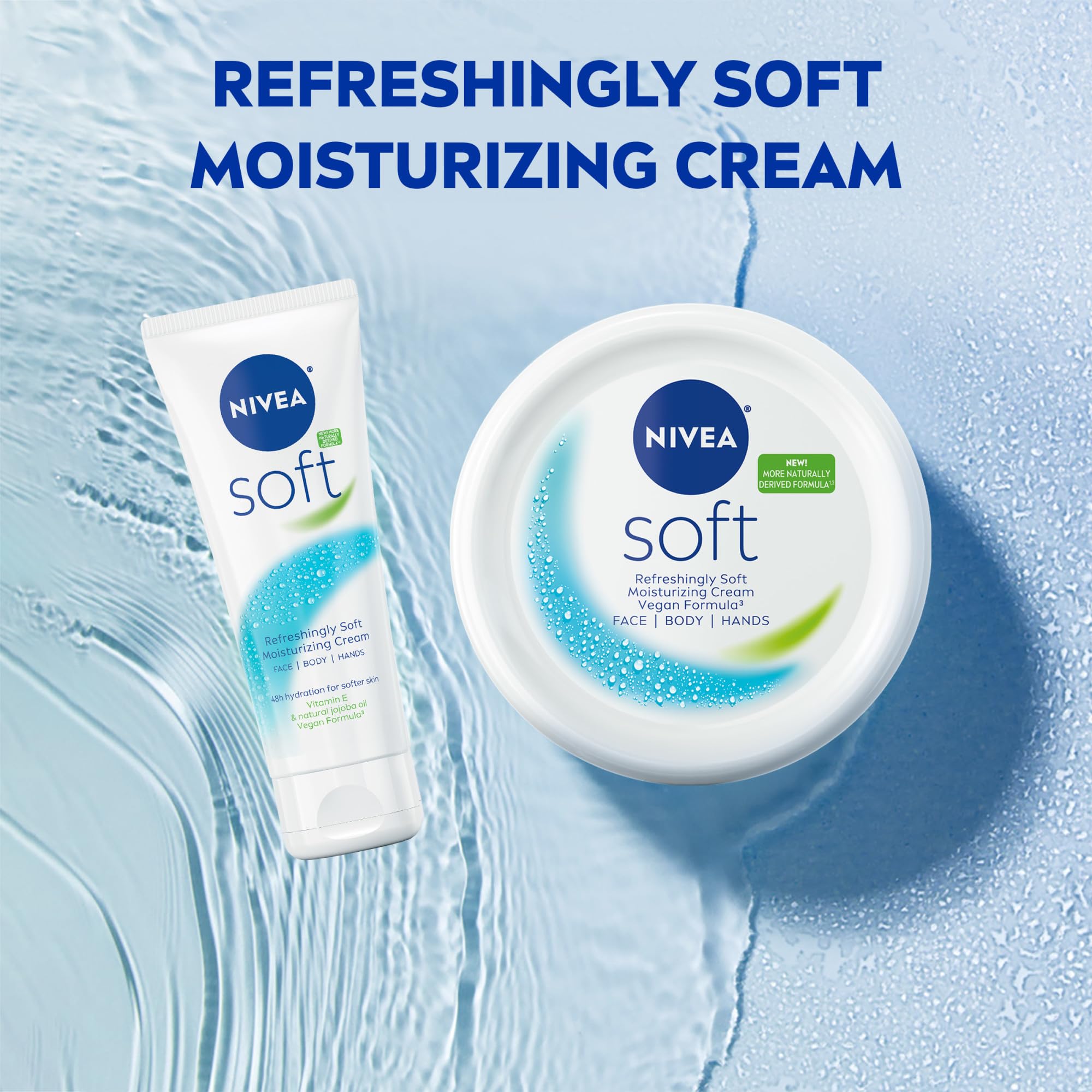 Smooth arm after NIVEA Soft application showing softer, hydrated skin