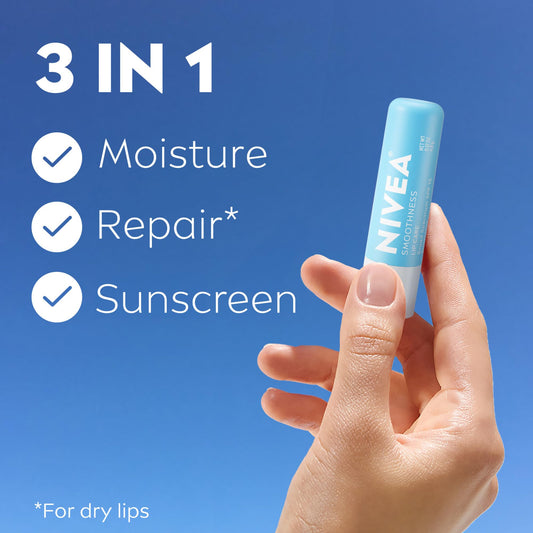 NIVEA close-up of twist-up stick texture for smooth application