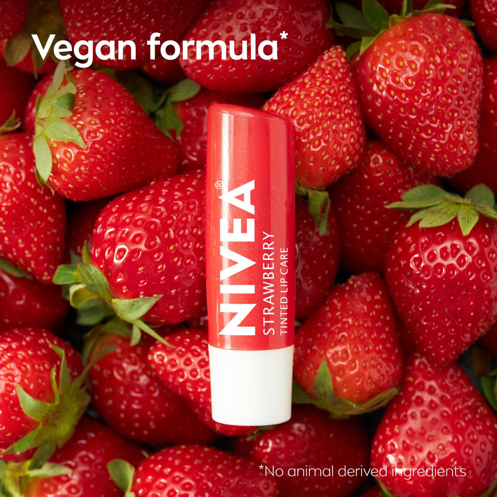 NIVEA lip balm displayed on shelf for easy retail selection benefit