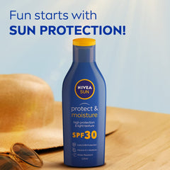 NIVEA lotion texture close-up demonstrating fast-absorbing, hydrating finish