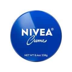 NIVEA tin front view showing brand and compact storage benefit