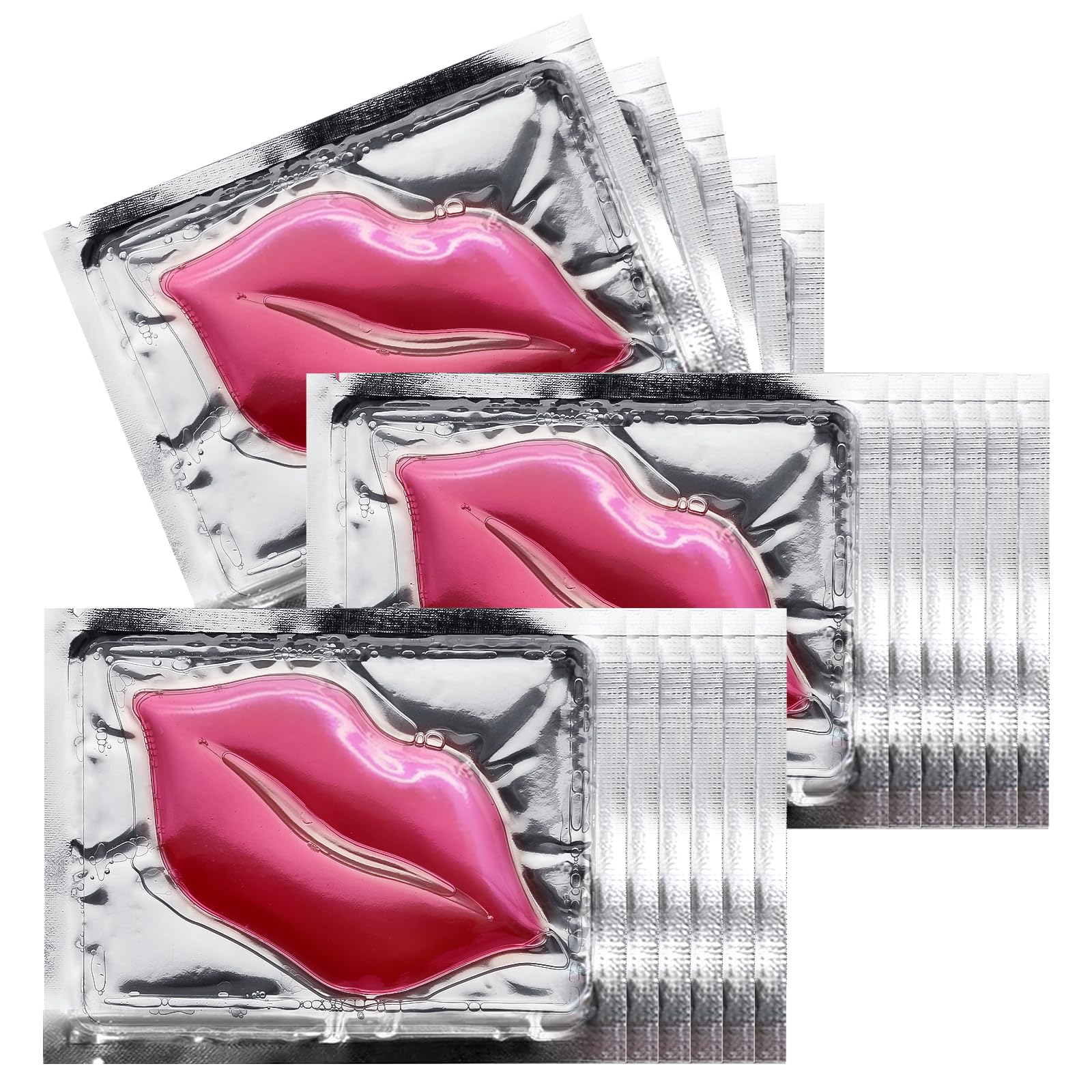 NIYET front packaging showing 30 pink collagen lip masks, clear benefits of hydration