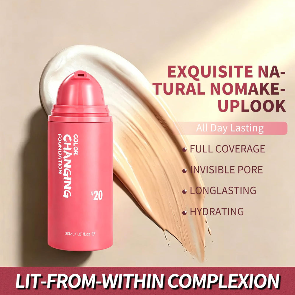 NIZENTA application on hand demonstrating colour change and real-time color match benefit