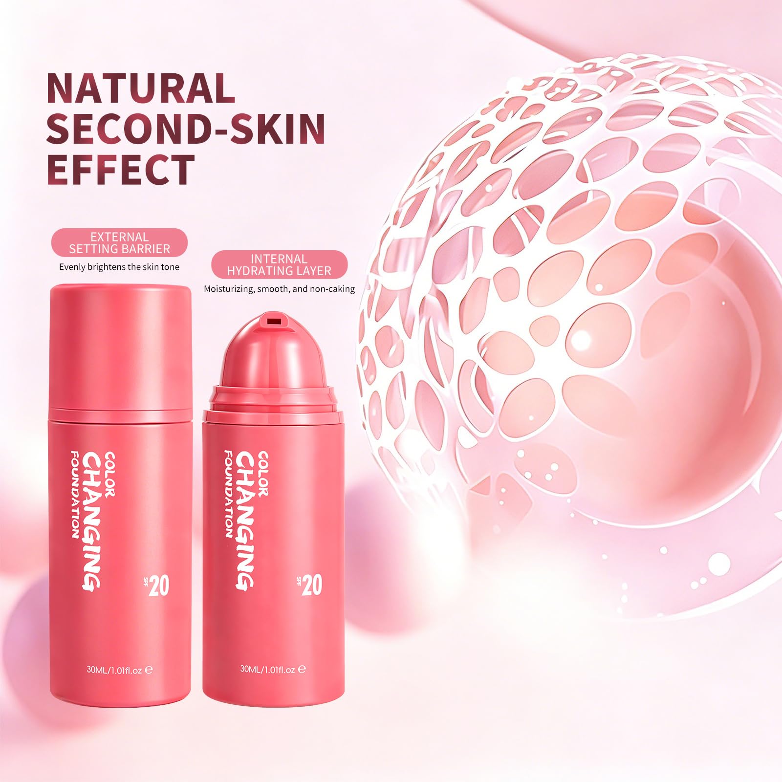 NIZENTA side label details highlighting SPF 20 and ingredient information benefit