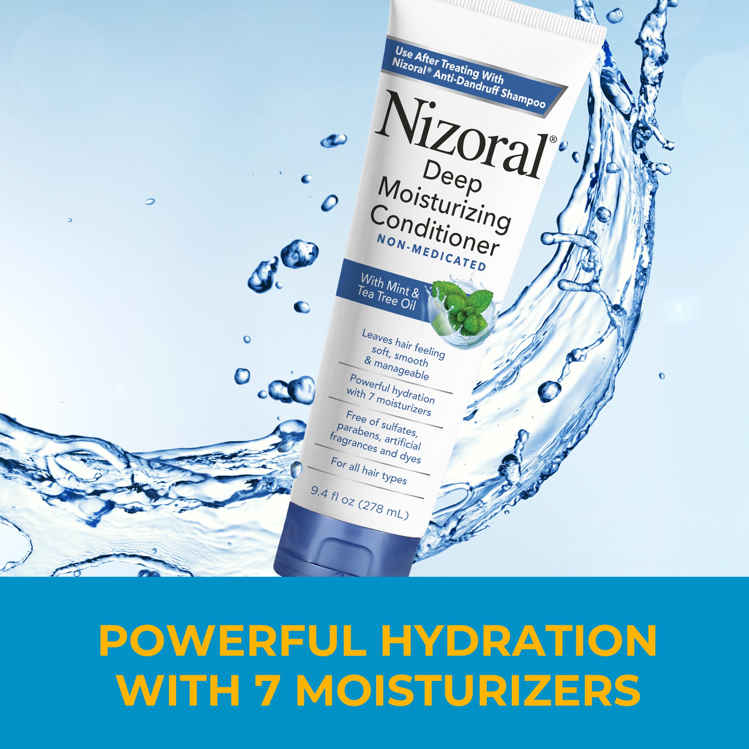 Nizoral shea butter and jojoba ingredients highlighting nourishment