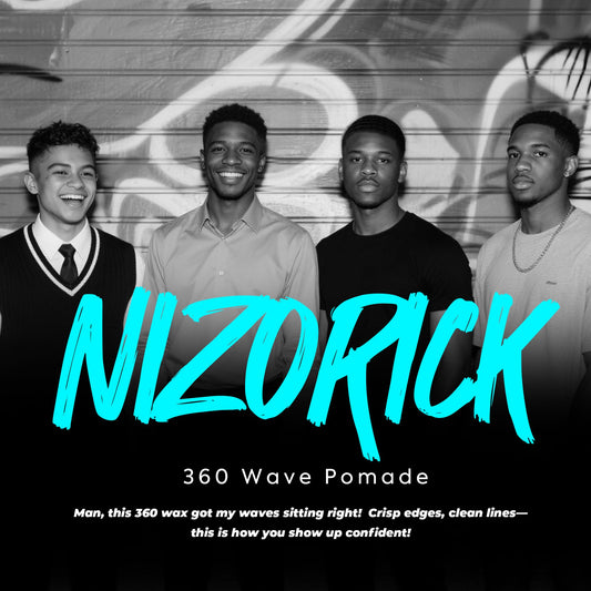 NIZORICK texture closeup illustrating smooth, buildable pomade for control