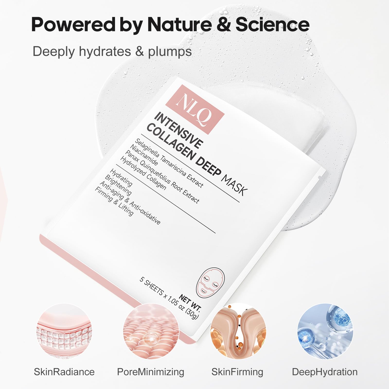 NLQ Panax root ingredient display conveying brightening antioxidant support