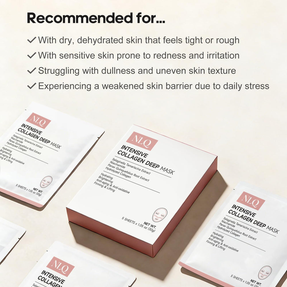NLQ mask on vanity styled for nighttime skincare routine benefits