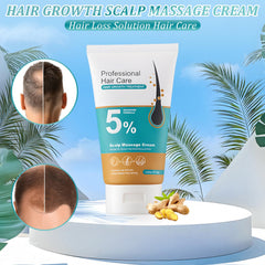 Nmoiat application on scalp with fingers promoting nutrient delivery
