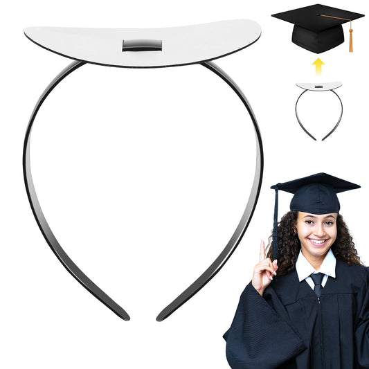 NNG grad cap front view showing secure fit for confidence