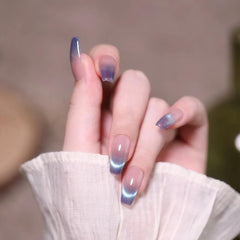 NNIPRAIYE front packaging showing 24-piece ombre coffin nails, clear benefit: ready-to-wear