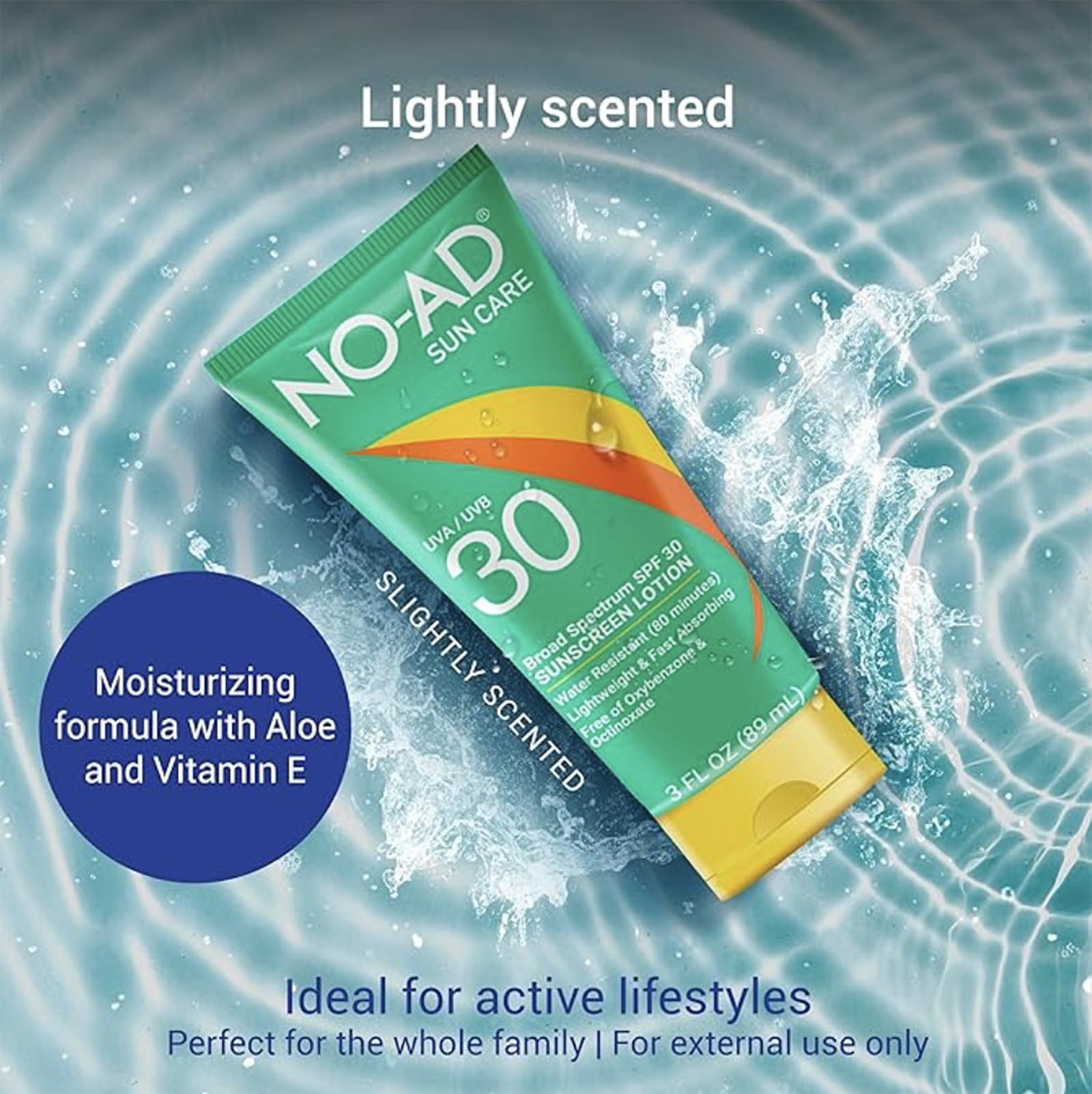 NO-AD pump dispensing lotion texture for easy application