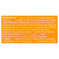 NO-AD ingredient label closeup showing Vitamin E and aloe benefits