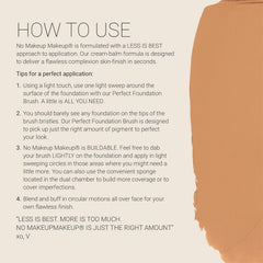 No Makeup Makeup swatches on arm showing Light Medium match and adaptive tint benefit