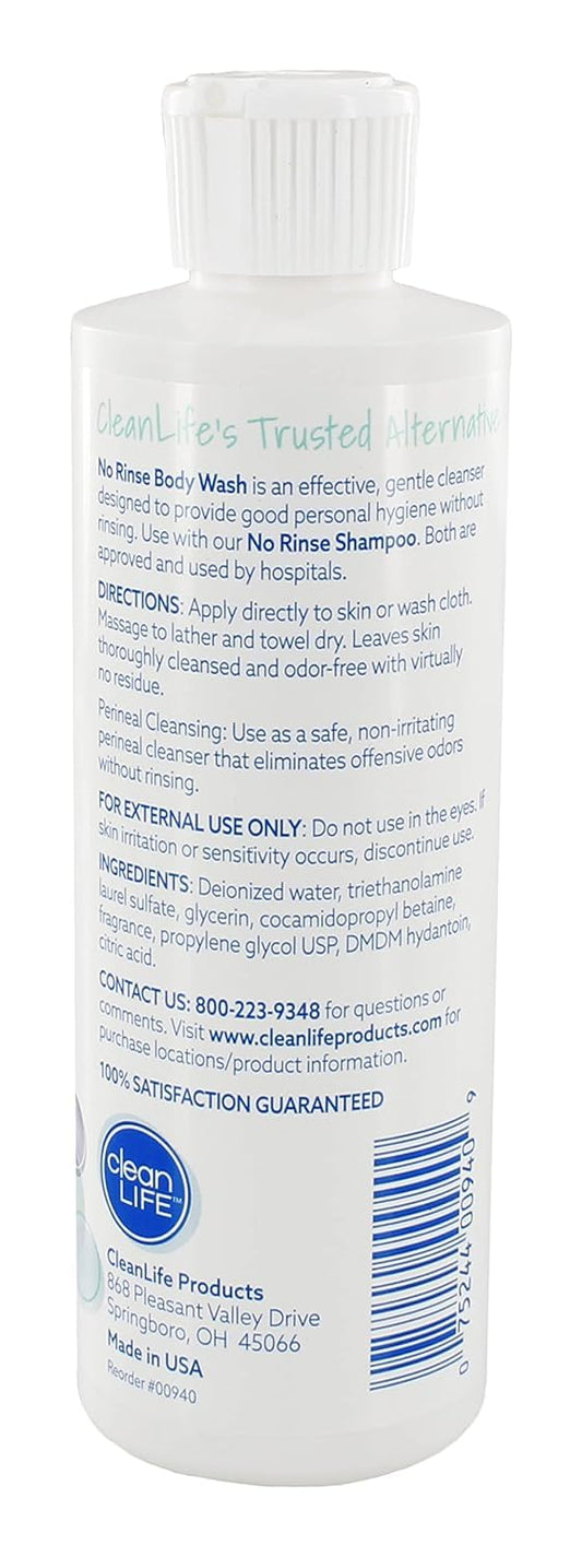 No-Rinse pump close-up illustrating easy, controlled dispensing benefit