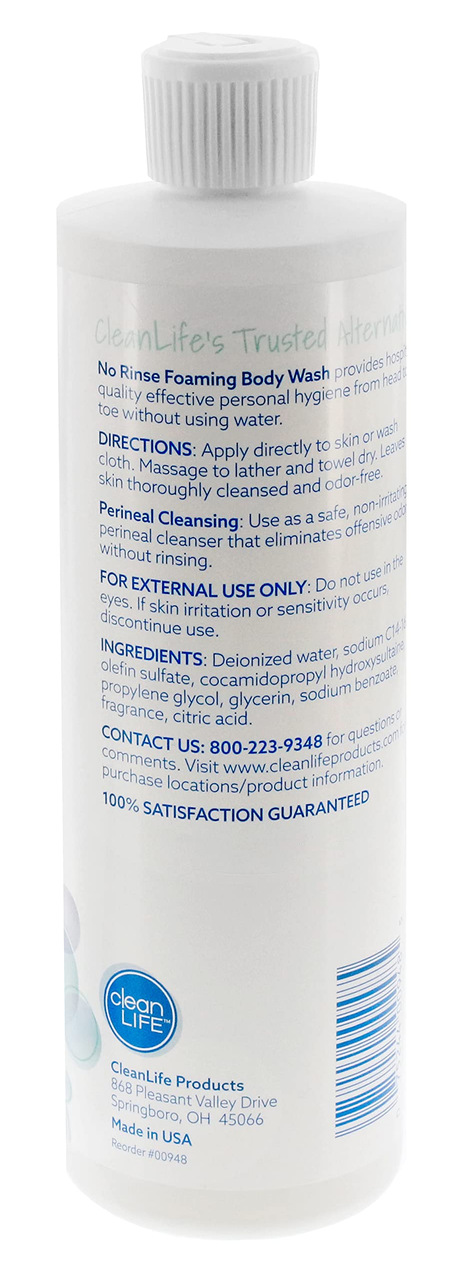 No-Rinse refill pouring into a foaming dispenser for easy refill convenience