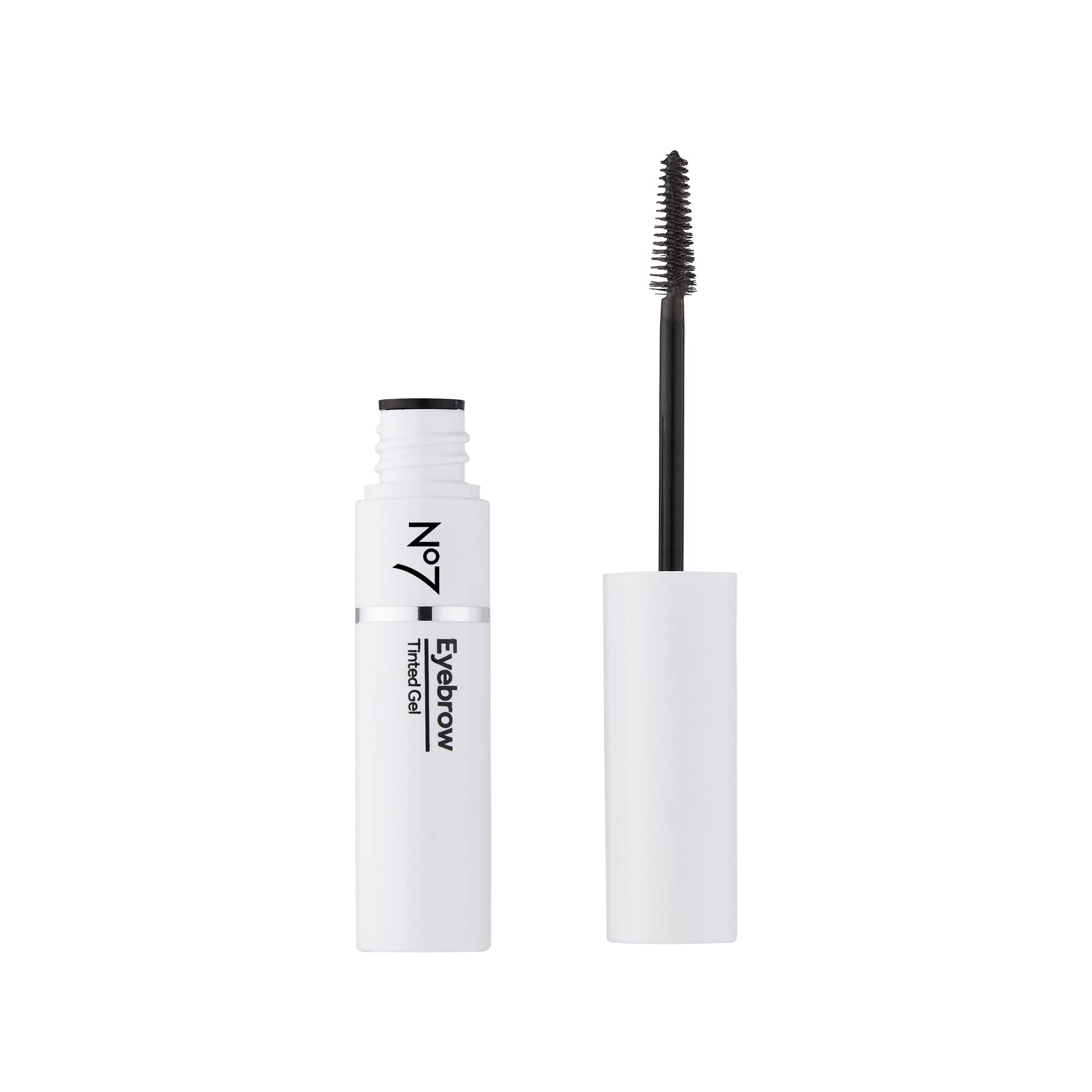 No7 curved applicator wand close-up showing full-coverage bristles for even coating