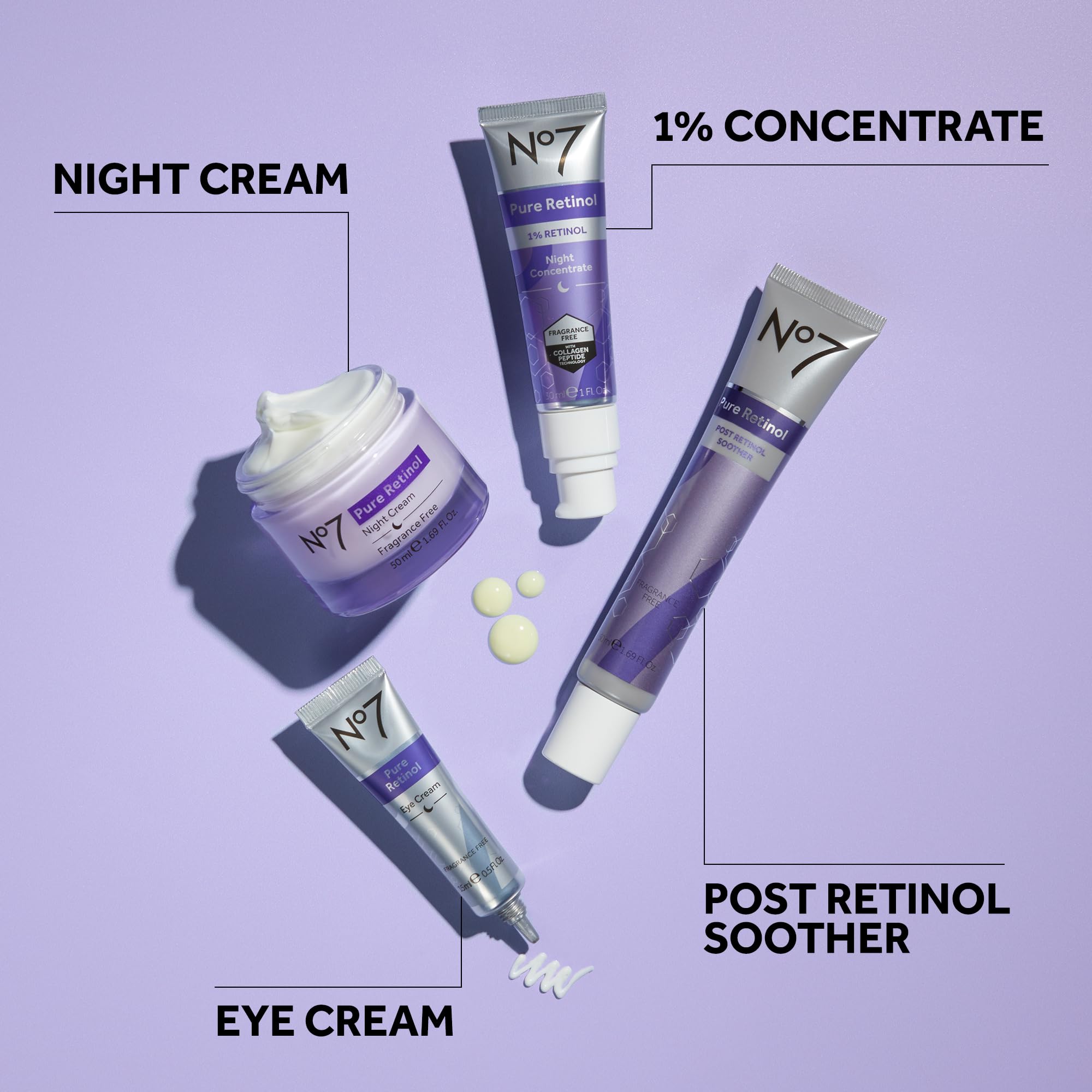 No7 illustrative before and after texture improvement for smoother skin benefit
