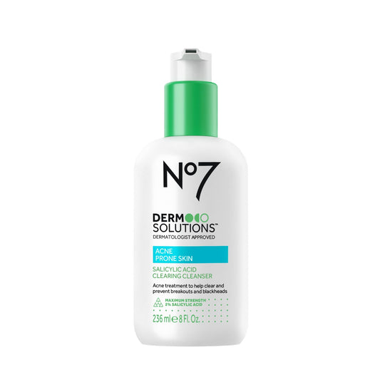 No7 front pump bottle showing product and easy dispensing benefit