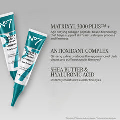 No7 cream on fingertip demonstrating small amount needed for targeted application