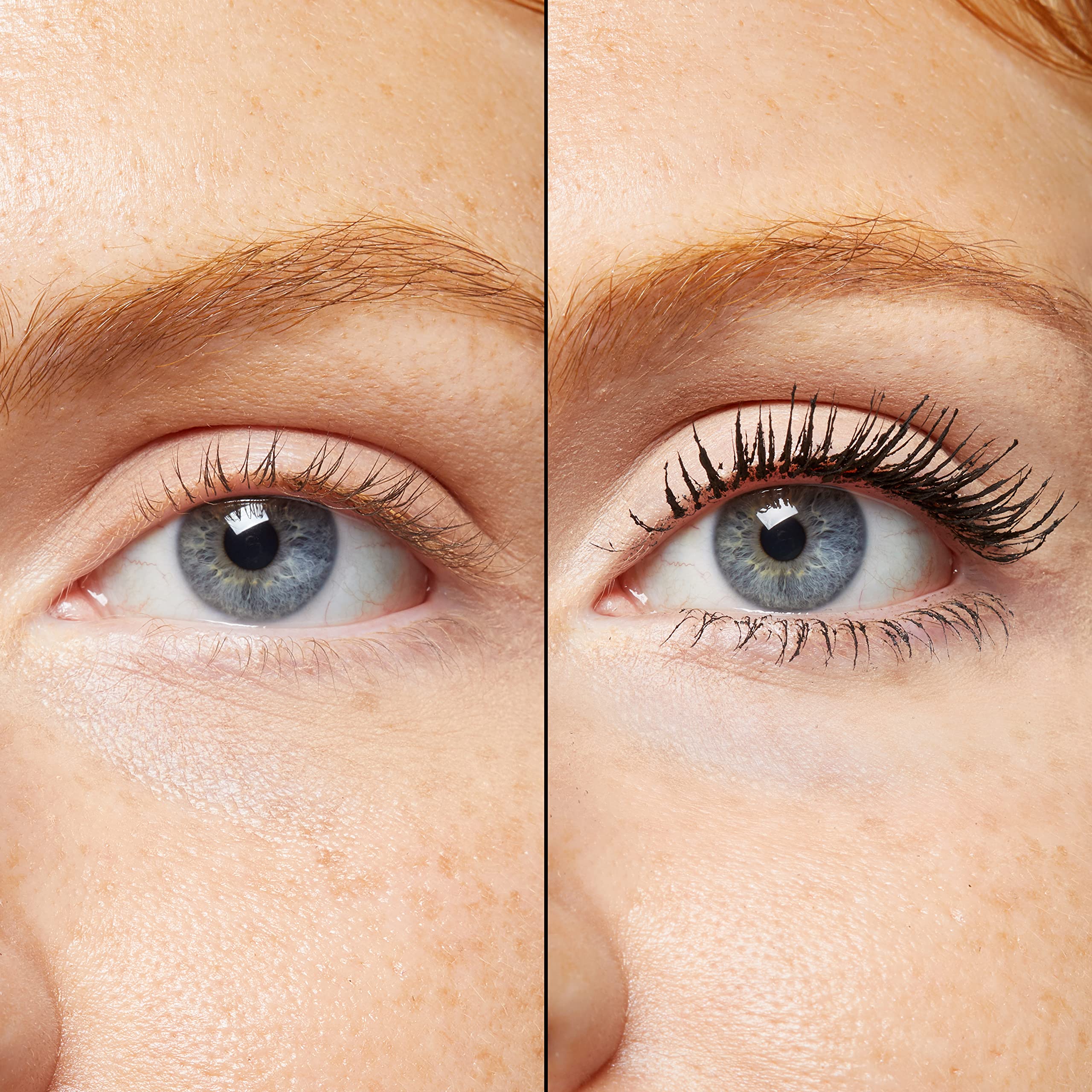 No7 full 360 mascara in use on lashes demonstrating lifted volumized effect