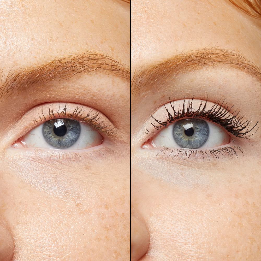 No7 curved brush close-up coating lashes for precise, root-to-tip application benefit