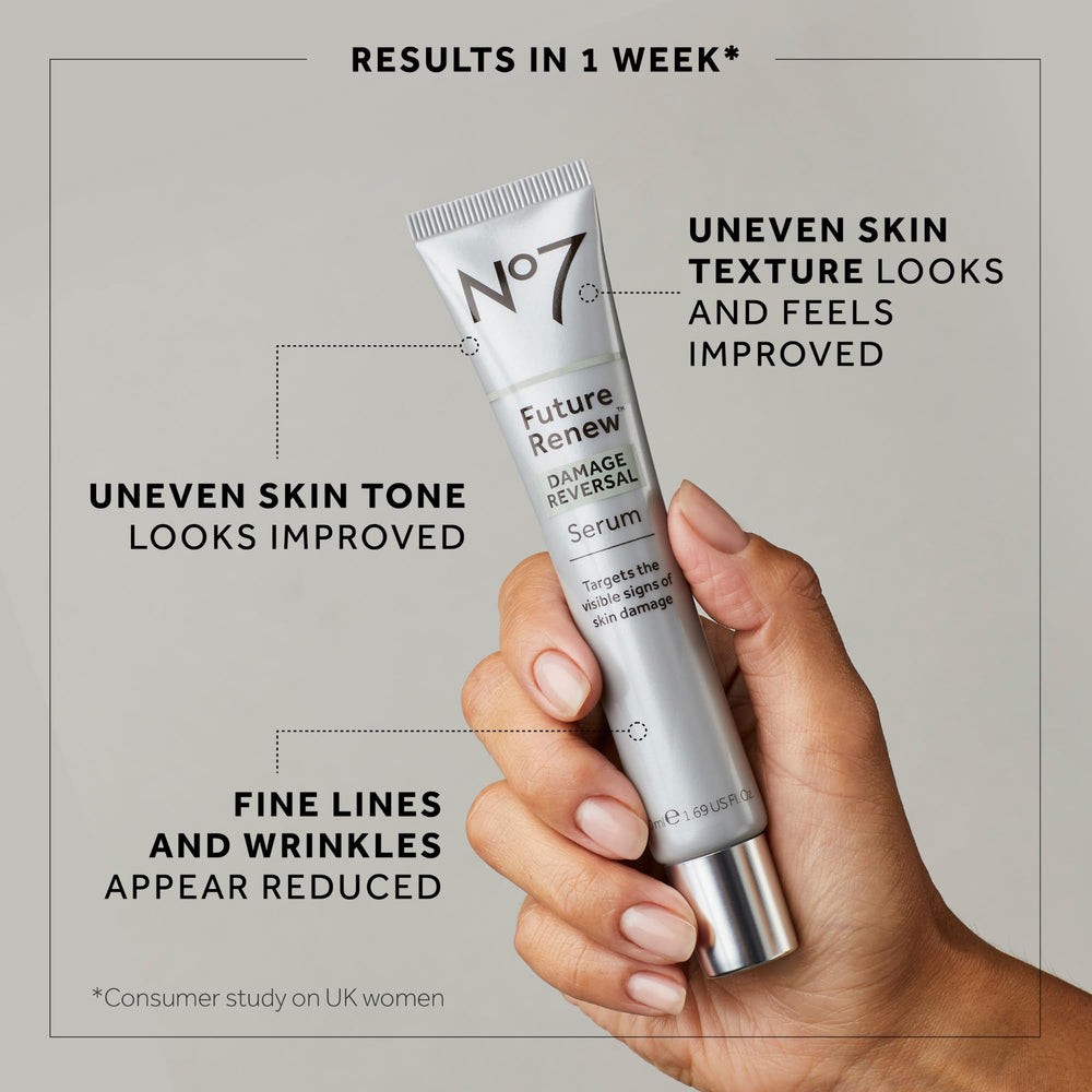 No7 night cream jar next to hand for size and application clarity