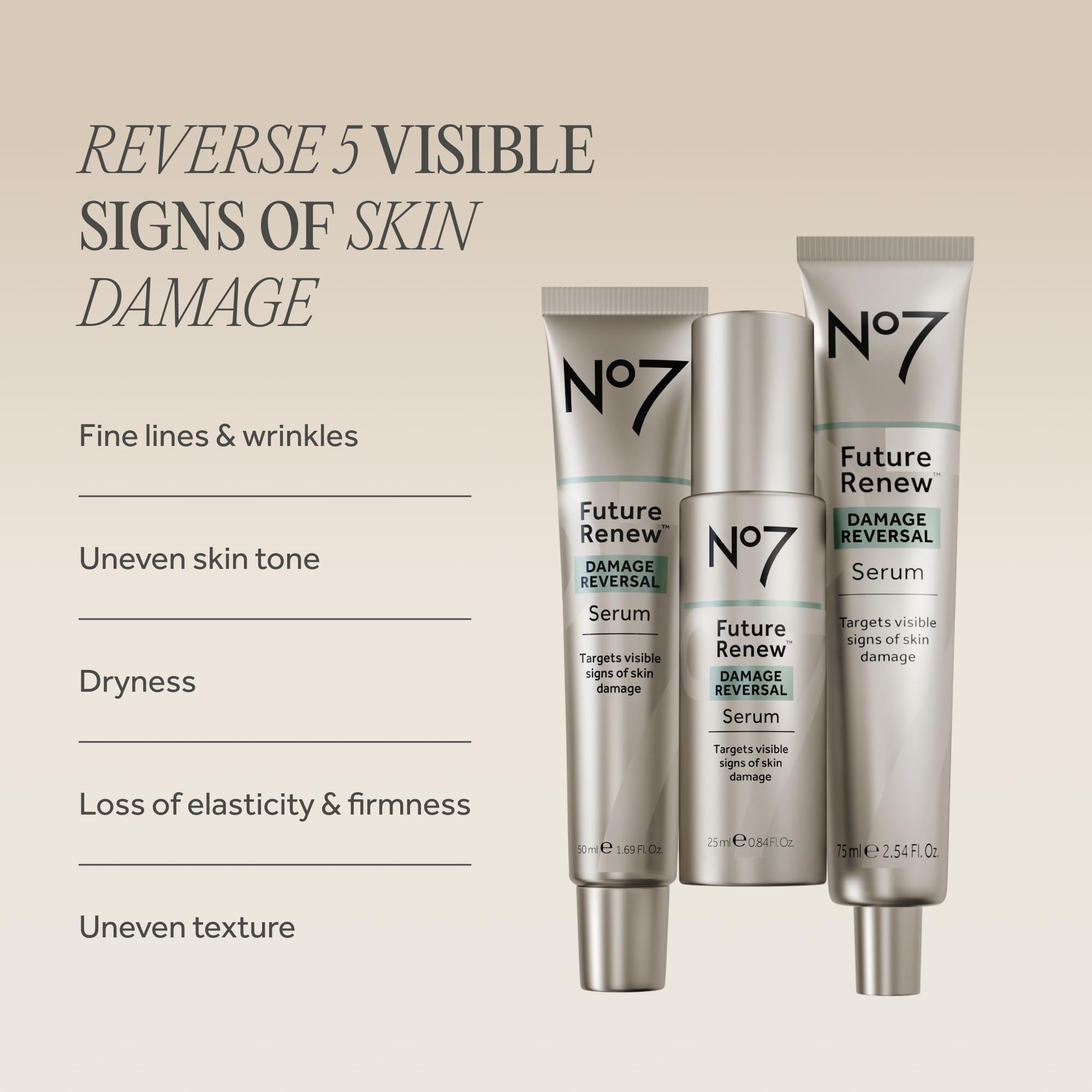 No7 pump and label detail highlighting easy dispensing and control