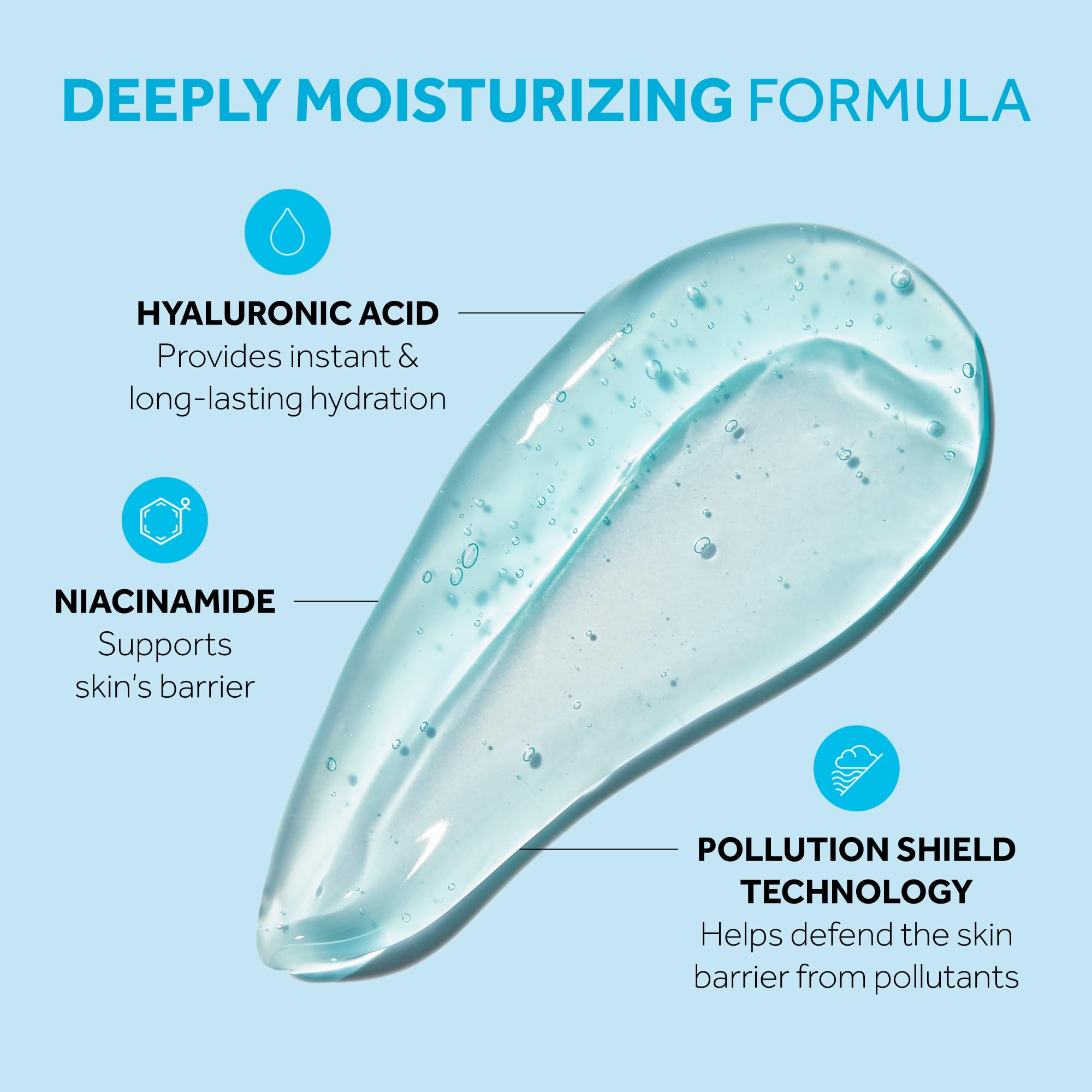 No7 gel texture close-up showing smooth hydrating consistency